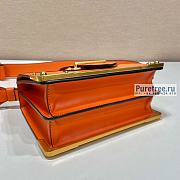 PRADA | Prada Cahier Orange Leather Bag 1BD045 - 20 x 14.5 x 7cm - 2