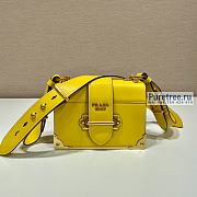 PRADA | Prada Cahier Yellow Leather Bag 1BD045 - 20 x 14.5 x 7cm - 1