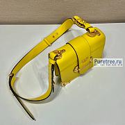 PRADA | Prada Cahier Yellow Leather Bag 1BD045 - 20 x 14.5 x 7cm - 5