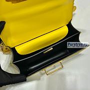 PRADA | Prada Cahier Yellow Leather Bag 1BD045 - 20 x 14.5 x 7cm - 3