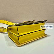 PRADA | Prada Cahier Yellow Leather Bag 1BD045 - 20 x 14.5 x 7cm - 2
