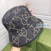 Gucci Denim Bucket Hat Black/ Blue - 5