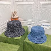 Burberry Denim Bucket Hat Blue/ Black - 1