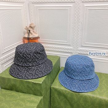 Burberry Denim Bucket Hat Blue/ Black