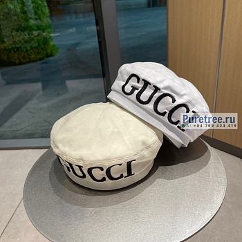 Gucci Hat Beige/ White