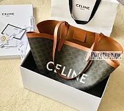 CELINE | Large Couffin Bag In Tan Triomphe Canvas And Calfskin - 68 x 30 x 19cm - 1