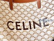 CELINE | Large Couffin Bag In White Triomphe Canvas And Calfskin - 68 x 30 x 19cm - 3