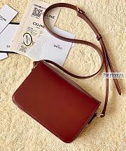 CELINE | Teen Triomphe Bag In Light Burgundy Calfskin - 18.5 x 14 x 6cm - 2