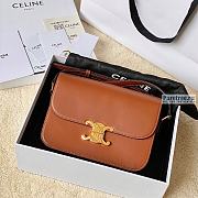 CELINE | Classique Triomphe Bag In Tan Calfskin - 22 x 16.5 x 7cm - 1