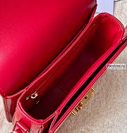 CELINE | Teen Triomphe Bag In Red Calfskin - 18.5 x 14 x 6cm - 3