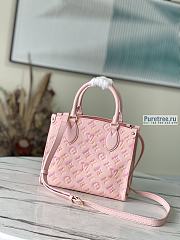 Louis Vuitton | OnTheGo PM Pink Sprayed And Grained Leather M46168 - 25 x 19 x 11.5cm - 2