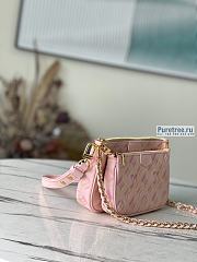 Louis Vuitton | Multi Pochette Accessoires Pink Sprayed And Grained Leather M46093 - 24 x 13.5 x 4cm - 3