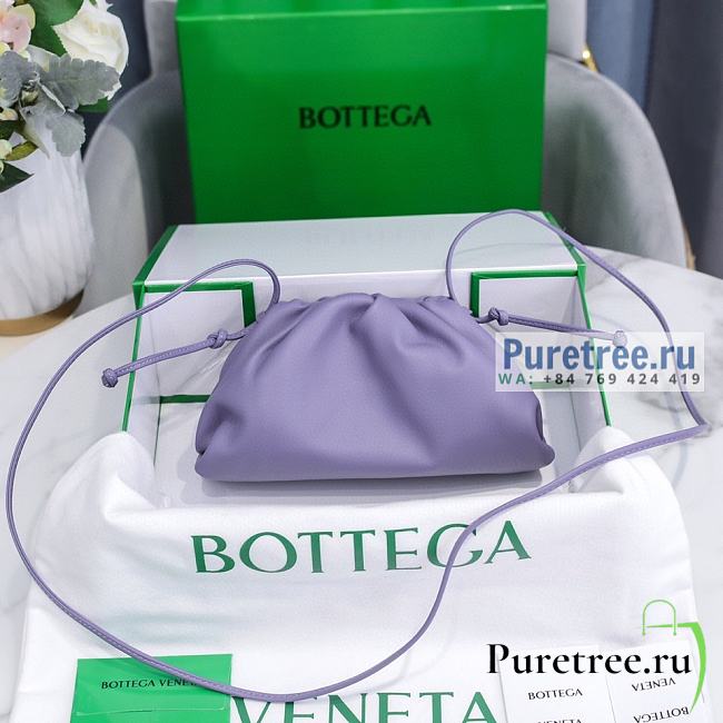 Bottega Veneta | Mini Pouch Purple Calfskin - 22 x 13 x 5cm - 1