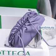 Bottega Veneta | Mini Pouch Purple Calfskin - 22 x 13 x 5cm - 6