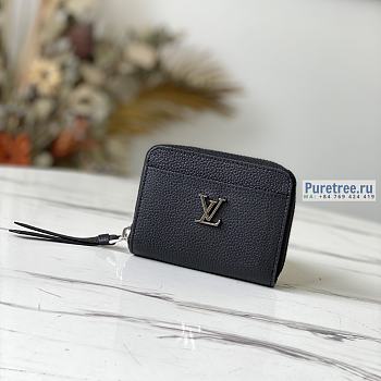 Louis Vuitton | Lockme Zippy Coin Purse Black Leather M80099 - 11 x 8.5 x 2cm