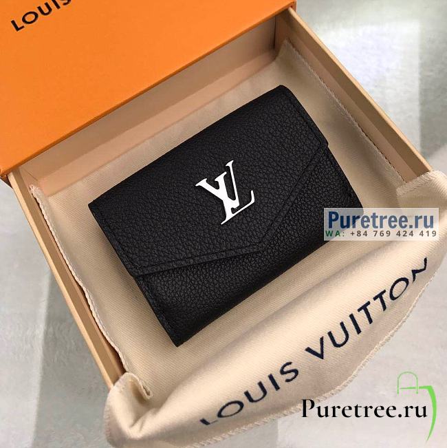 Louis Vuitton | Lockmini Wallet Black Leather M63921 - 10 x 7 x 2.5cm - 1