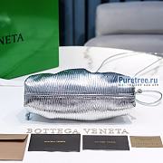 Bottega Veneta | Mini Pouch Silver Calfskin - 22 x 13 x 5cm - 3