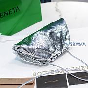 Bottega Veneta | Mini Pouch Silver Calfskin - 22 x 13 x 5cm - 4