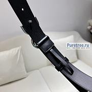 D&G | Black Leather Belt With Silver - 3.0cm - 3