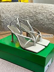 Bottega Veneta | Stretch Strap Sandals White - 9cm - 1