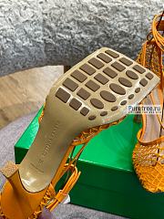 Bottega Veneta | Mesh And Leather Sandals Tangerine - 9cm - 4
