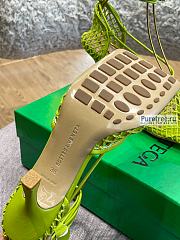 Bottega Veneta | Mesh And Leather Sandals Kiwi - 9cm - 6