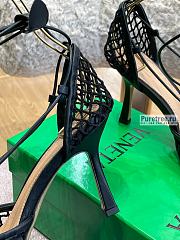 Bottega Veneta | Mesh And Leather Sandals Black - 9cm - 6