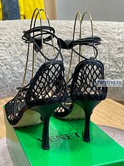 Bottega Veneta | Mesh And Leather Sandals Black - 9cm - 5
