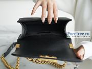 CHANEL | Small Boy Handbag Black Grained Calfskin & Gold Metal - 20.5 x 12 x 8.5cm - 5