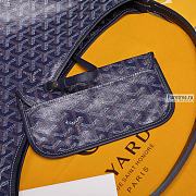 GOYARD | Bohème Hobo Bag Navy Blue Goyardine Canvas & Calfskin - 27 x 15 x 42cm - 2