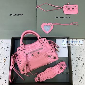 BALENCIAGA | Neo Cagole Xs Handbag In Light Pink Lambskin - 26 x 12 x 18cm