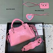BALENCIAGA | Neo Cagole Xs Handbag In Light Pink Lambskin - 26 x 12 x 18cm - 2