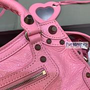 BALENCIAGA | Neo Cagole Xs Handbag In Light Pink Lambskin - 26 x 12 x 18cm - 6