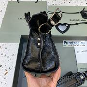 BALENCIAGA | Neo Cagole XS Handbag With Rhinestones In Black Lambskin - 26 x 12 x 18cm - 6