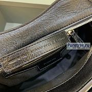 BALENCIAGA | Neo Cagole XS Handbag With Rhinestones In Black Lambskin - 26 x 12 x 18cm - 2