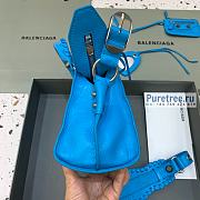 BALENCIAGA | Neo Cagole XS Handbag In Blue Lambskin - 26 x 12 x 18cm - 3