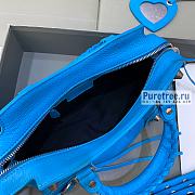 BALENCIAGA | Neo Cagole XS Handbag In Blue Lambskin - 26 x 12 x 18cm - 6