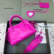 BALENCIAGA | Neo Cagole XS Handbag In Pink Lambskin - 26 x 12 x 18cm - 2