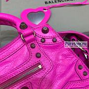 BALENCIAGA | Neo Cagole XS Handbag In Pink Lambskin - 26 x 12 x 18cm - 5