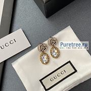 GUCCI | Double G Earrings With Crystals - 4