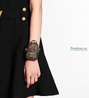 Louis Vuitton Party Palm Spring Bracelet M6563to Brown Black Cloth