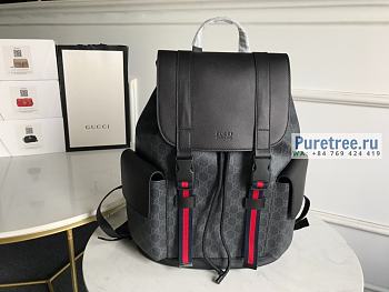 GUCCI | GG Supreme Black Backpack 495563 - 34 x 42 x 16cm