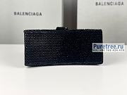BALENCIAGA | Hourglass Small Handbag Black With Rhinestones - 23 x 10 x 14cm - 6