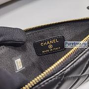 CHANEL | Le Boy Phone & Card Holder Black Lambskin - 19.5 x 10.5 x 0.5cm - 3