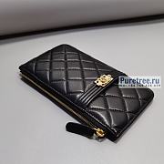 CHANEL | Le Boy Phone & Card Holder Black Lambskin - 19.5 x 10.5 x 0.5cm - 2