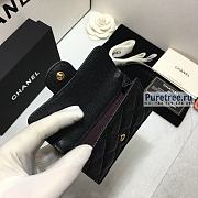 CHANEL | Classic Flap Wallet Gold/Black Caviar - 10.5 x 7.5 x 3cm - 3