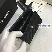 CHANEL | Le Boy Wallet Gold/Black Caviar - 12 x 7.7 x 2cm - 4