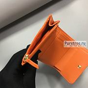 CHANEL | 19 Small Flap Wallet Orange Lambskin AP1064 - 11 x 9.5 x 3cm - 3
