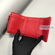 CHANEL | 19 Small Flap Wallet Red Lambskin AP1064 - 11 x 9.5 x 3cm - 5