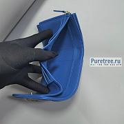 CHANEL | 19 Small Flap Wallet Blue Lambskin AP1064 - 11 x 9.5 x 3cm - 3